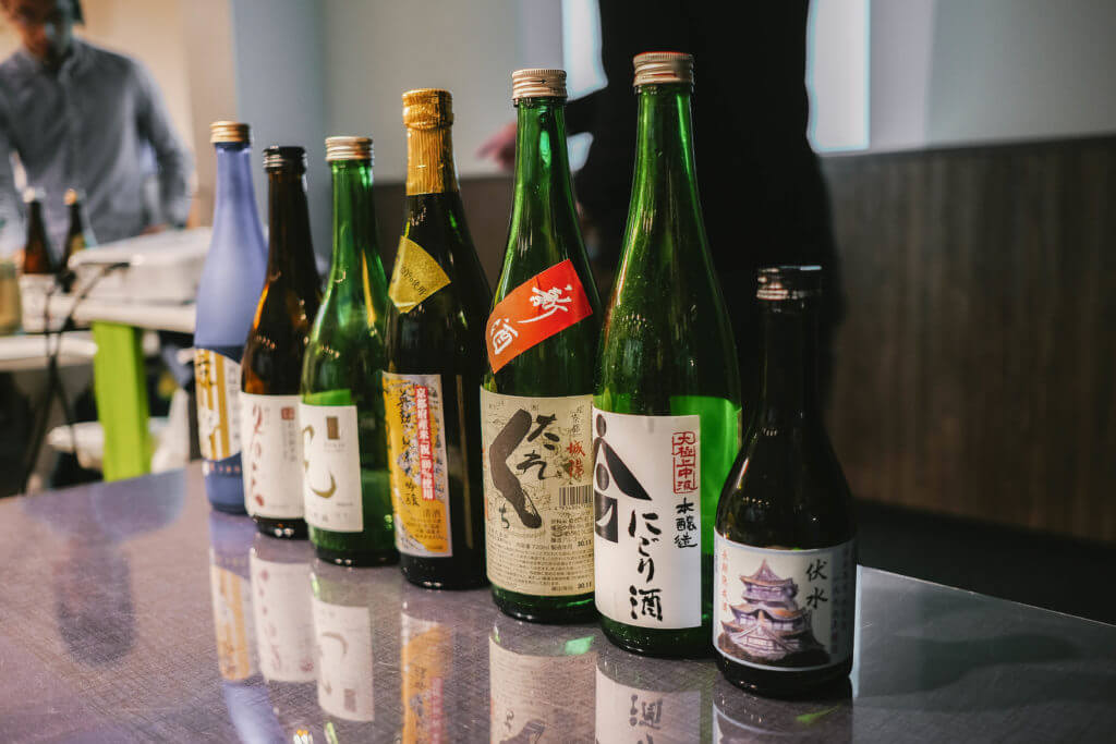 sake bottles