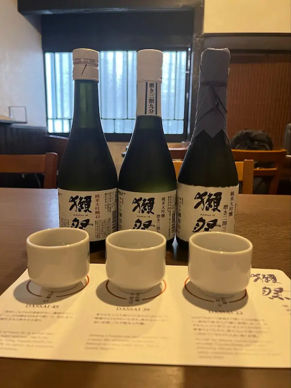 bottles of Dassai